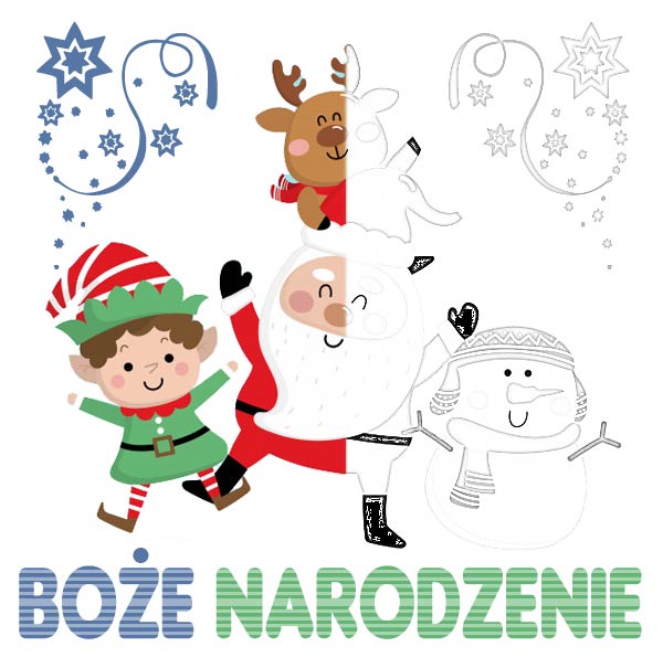 Mikołaj witający Boże Narodzenie